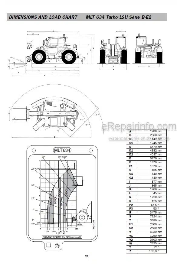 Photo 5 - Manitou MT732 MT932 MLT630 MLT630-120LSU MLT634 MLT634-120LSU MLT731 Repair Manual Telescopic Handler