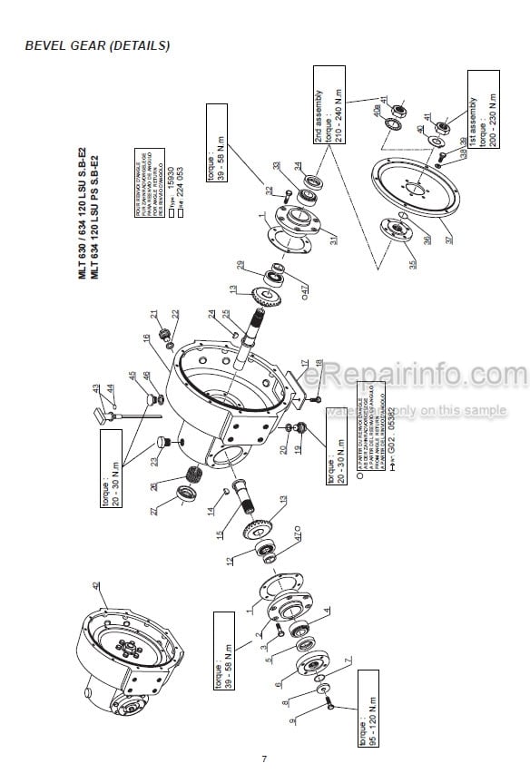 Photo 3 - Manitou MT732 MT932 MLT630 MLT630-120LSU MLT634 MLT634-120LSU MLT731 Repair Manual Telescopic Handler
