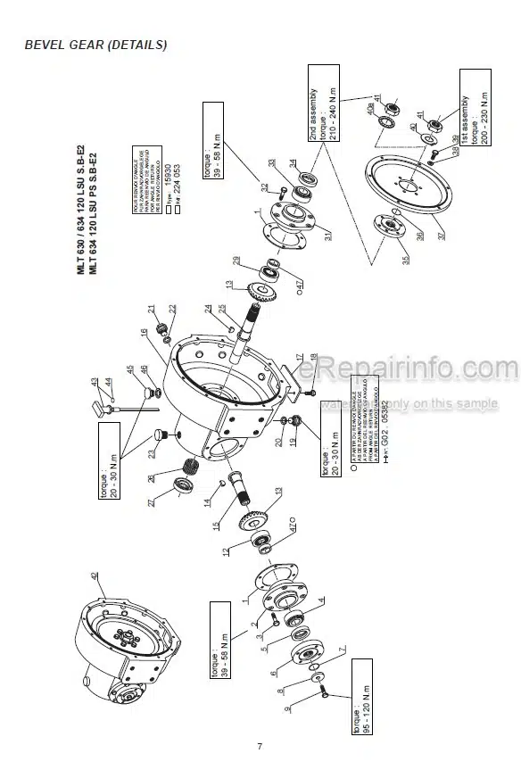 Photo 3 - Manitou MT732 MT932 MLT630 MLT630-120LSU MLT634 MLT634-120LSU MLT731 Repair Manual Telescopic Handler
