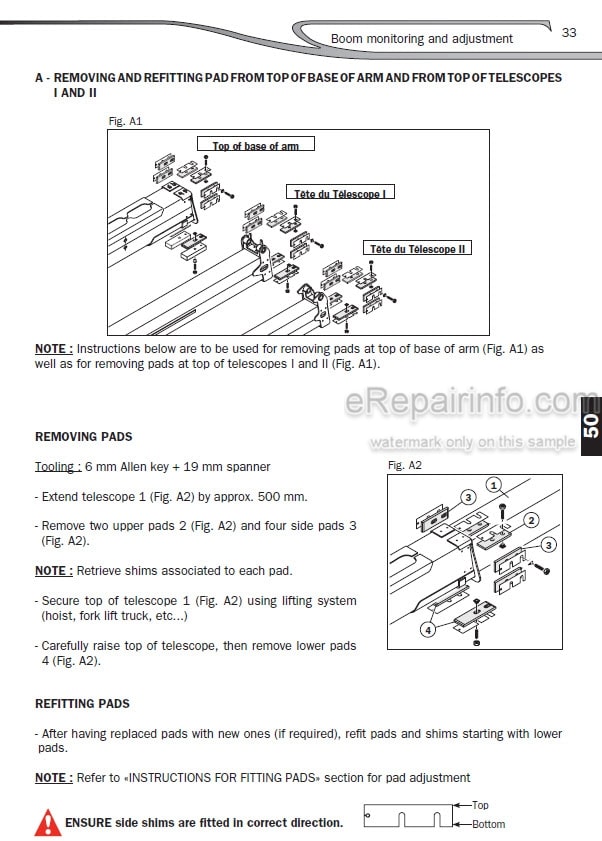 Photo 6 - Manitou MTX1235ST MTX1440SLT MTX1740SLT Serie 3E3 4-E3 Repair Manual Telescopic Handler