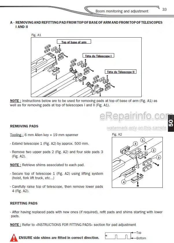 Photo 6 - Manitou MTX1235ST MTX1440SLT MTX1740SLT Serie 3E3 4-E3 Repair Manual Telescopic Handler