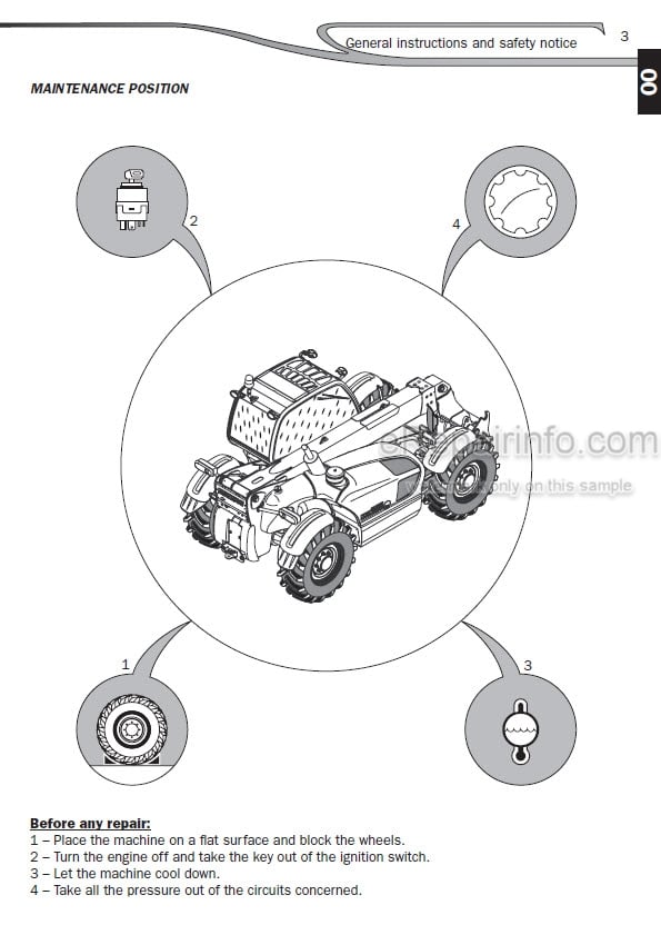 Photo 5 - Manitou MTX732 MTX1030ST Serie D-E3 4-E3 Repair Manual Telescopic Handler