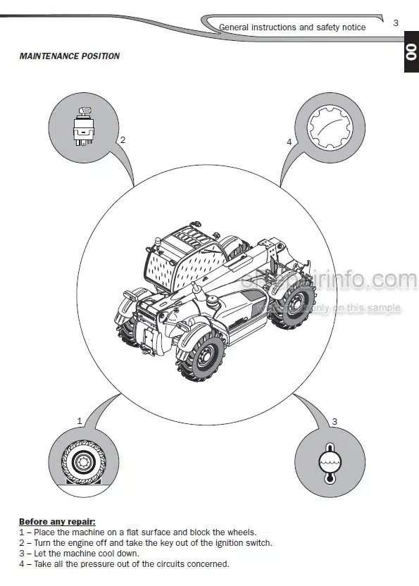 Photo 5 - Manitou MTX732 MTX1030ST Serie D-E3 4-E3 Repair Manual Telescopic Handler