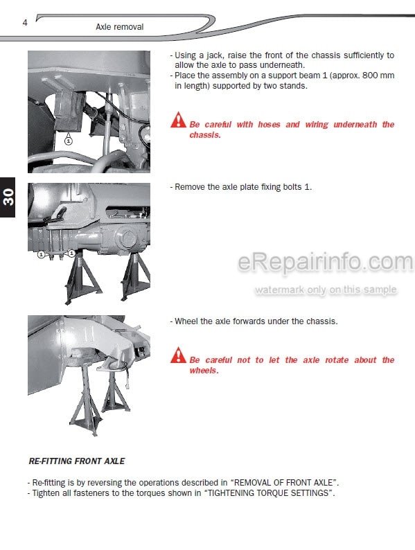 Photo 8 - Manitou MT1440H MT1840H MT1440HA MT1840HA E3 Repair Manual Telescopic Handler