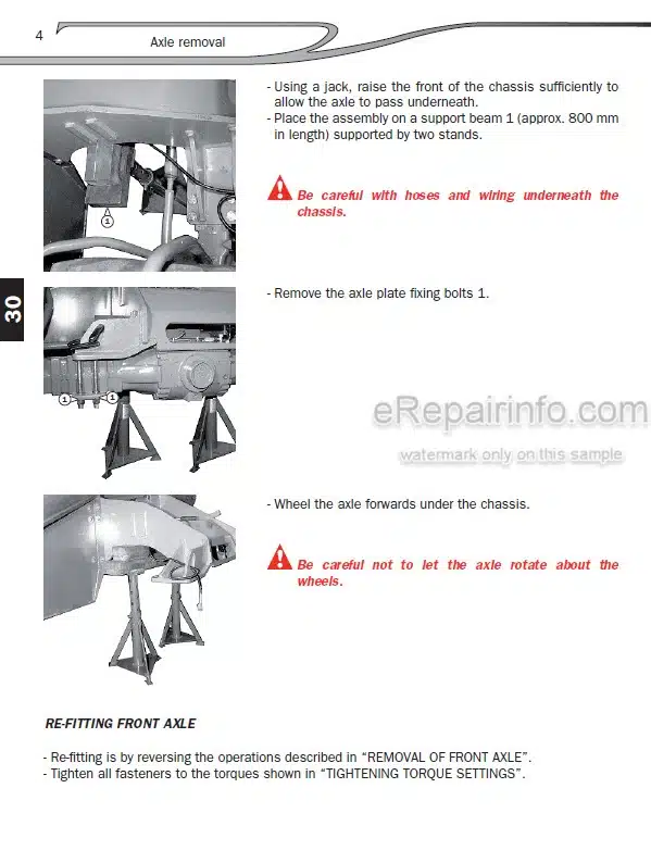 Photo 8 - Manitou MT1440H MT1840H MT1440HA MT1840HA E3 Repair Manual Telescopic Handler