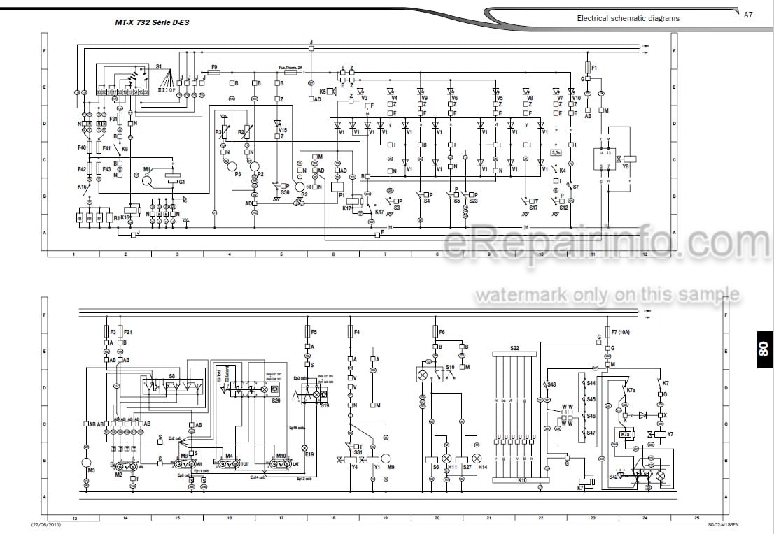 Photo 6 - Manitou MTX732 MTX1030ST Serie D-E3 4-E3 Repair Manual Telescopic Handler