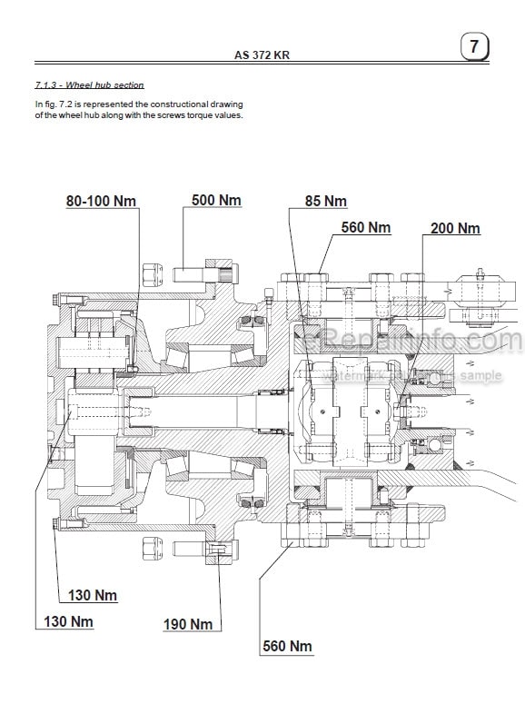 Photo 5 - Manitou OMCI Type ASK372 Repair Manual Axle