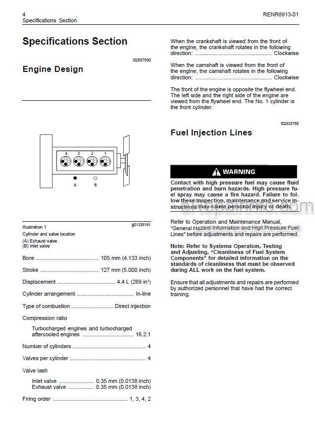 Photo 4 - Manitou Perkins 1104D Euro 3 120CV Repair Manual Industrial Engine