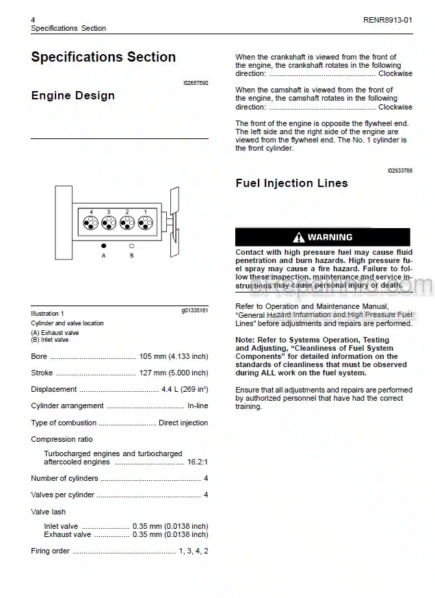 Photo 4 - Manitou Perkins 1104D Euro 3 120CV Repair Manual Industrial Engine