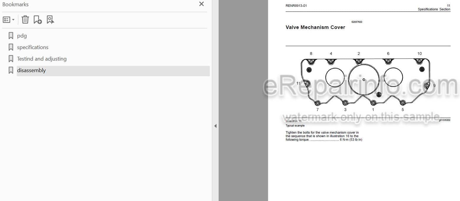 Photo 3 - Manitou Perkins 1104D Euro 3 120CV Repair Manual Industrial Engine
