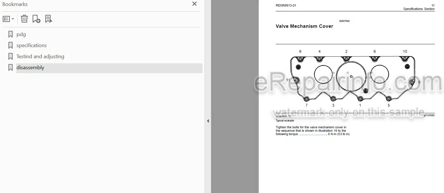 Photo 3 - Manitou Perkins 1104D Euro 3 120CV Repair Manual Industrial Engine