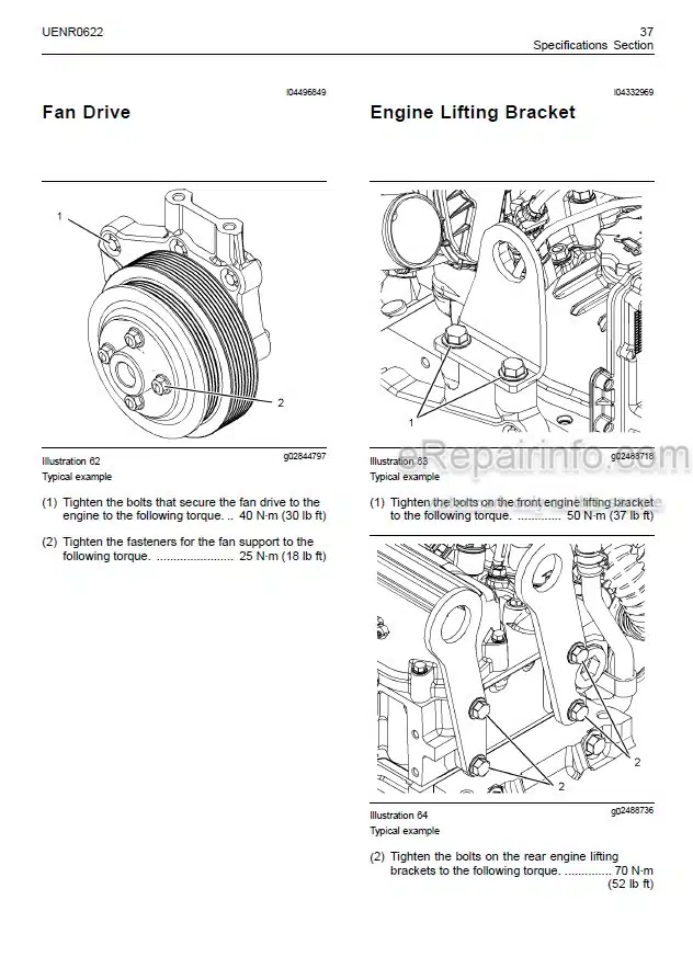 Photo 2 - Manitou Perkins 854E-E34TA 854F-E34T Repair Manual Engine