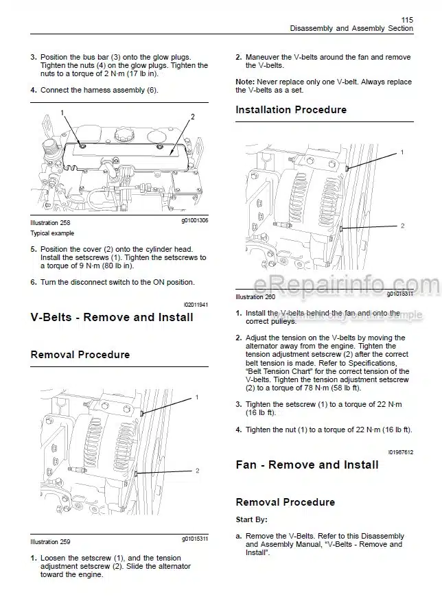 Photo 4 - Manitou Perkins Serie 1100 Repair Manual Engine