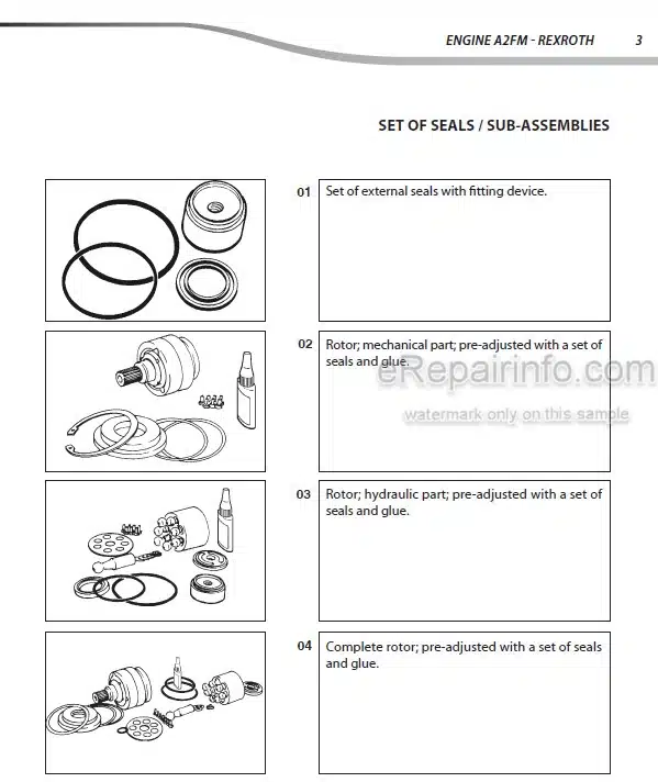 Photo 8 - Manitou Rexroth A2FM Repair Manual Hydrostatic Motor