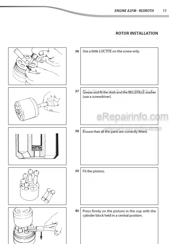Photo 4 - Manitou Rexroth A2FM Repair Manual Hydrostatic Motor
