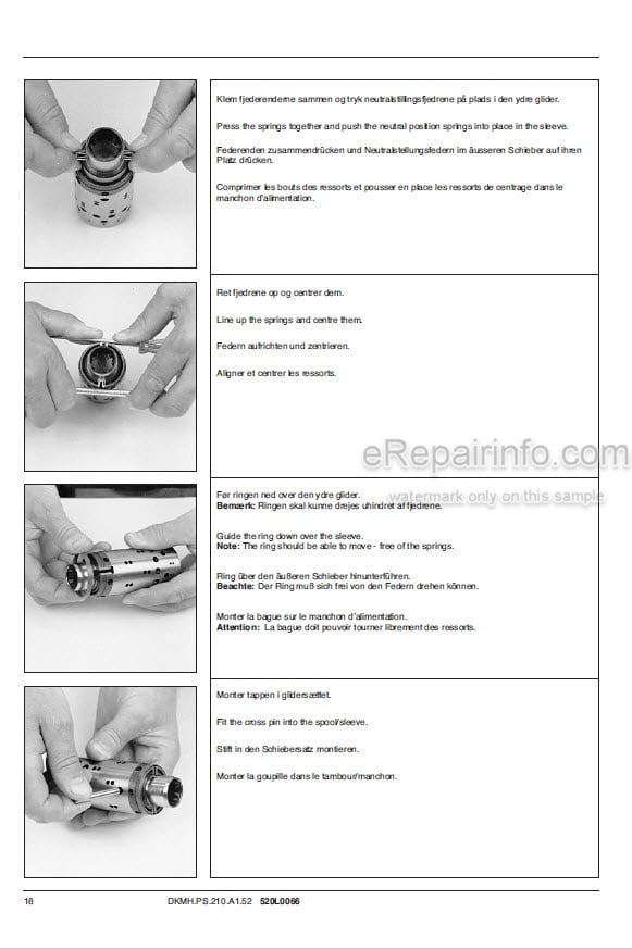 Photo 6 - Manitou MT523 MLT523 MT620 Repair Manual Telescopic Handler