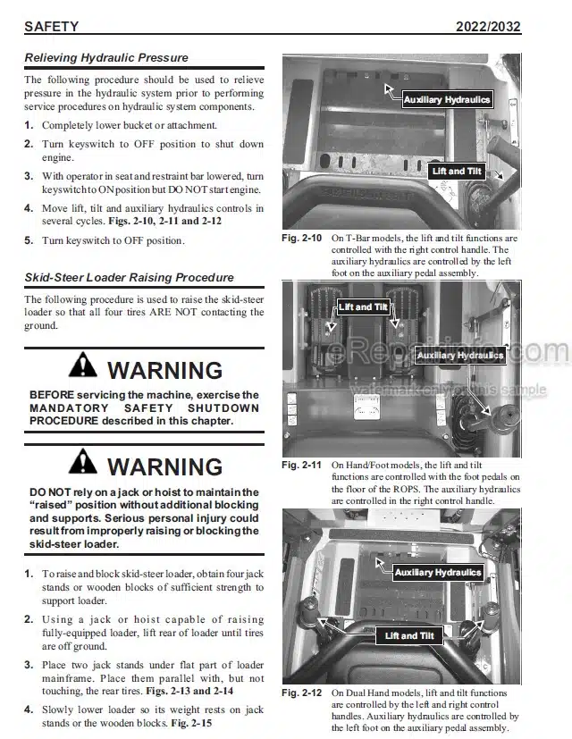 Photo 5 - Mustang 2022 2032 Service Manual Skid Steer Loader