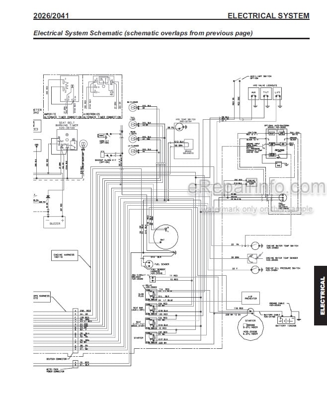 Photo 5 - Mustang 2026 2041 Service Manual Skid Steer Loader