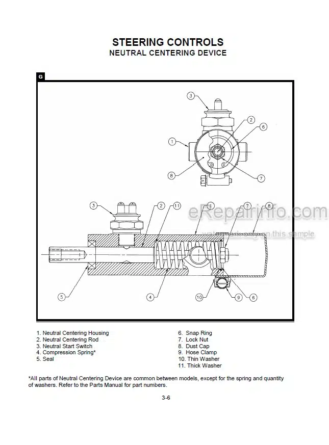 Photo 3 - Mustang 2042 2044 2054 Service Manual Skid Steer Loader