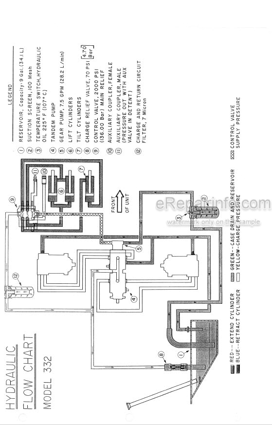 Photo 5 - Mustang 332 342 442 552 Service Manual Skid Steer Loader