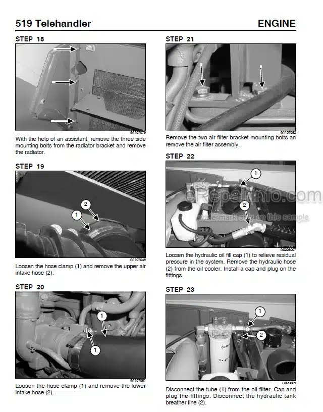 Photo 6 - Mustang 634 Service Manual Telehandler