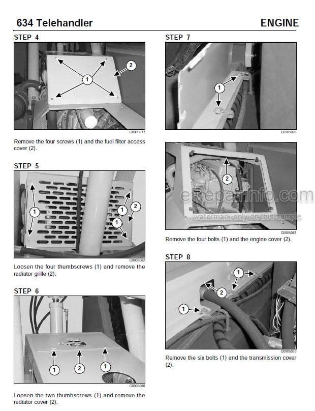 Photo 4 - Mustang 634 Service Manual Telehandler