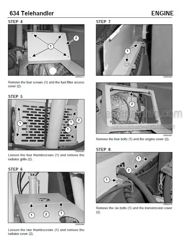 Photo 3 - Mustang 634 Service Manual Telehandler