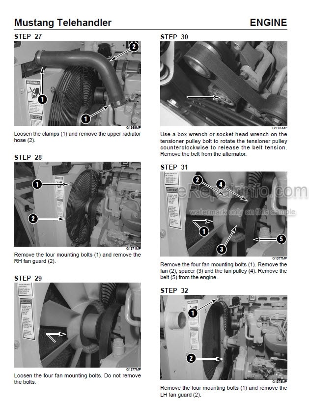 Photo 2 - Mustang 742 944 1155 Service Manual Telehandler