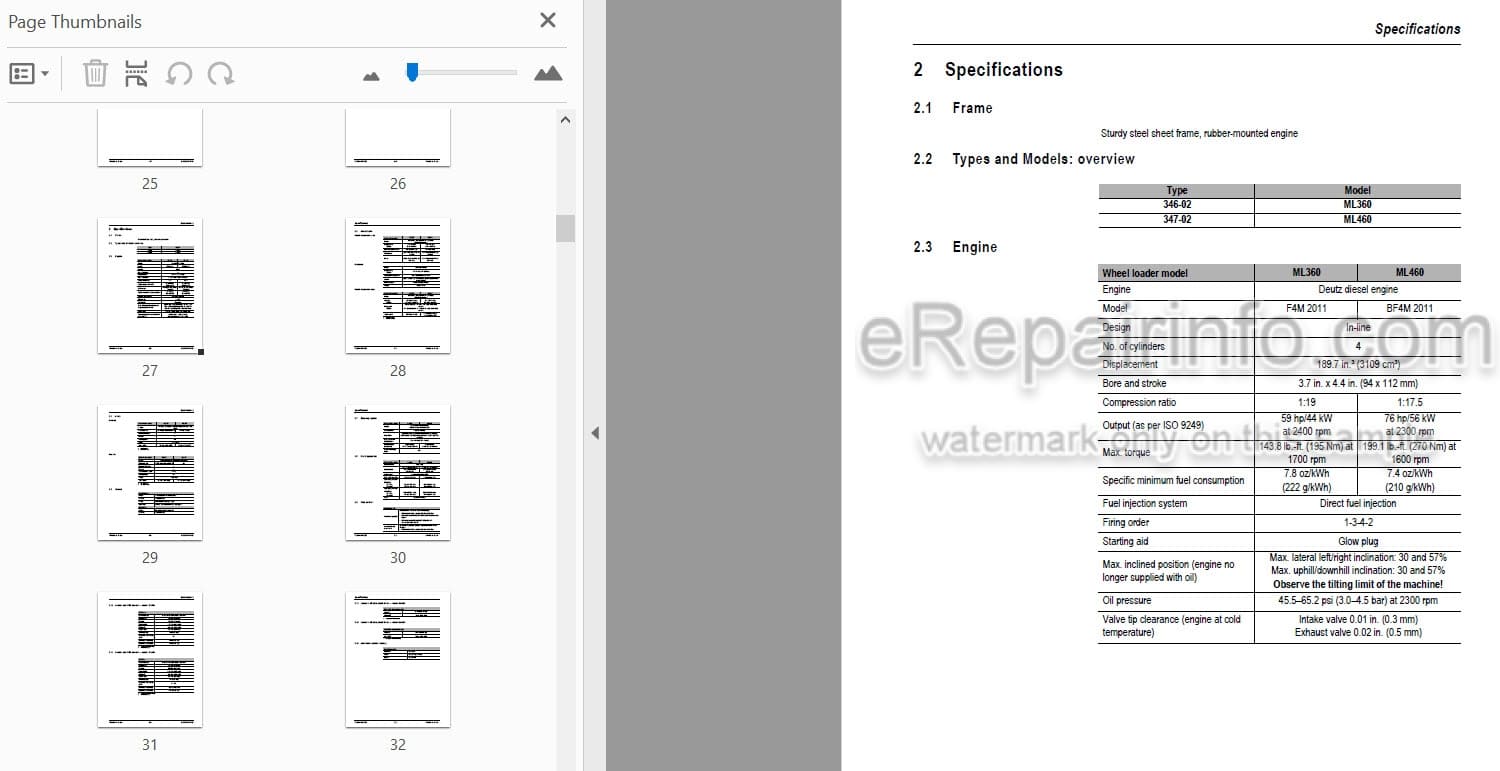 Photo 4 - Mustang ML360 ML460 Service Manual All Wheel Steer Loader