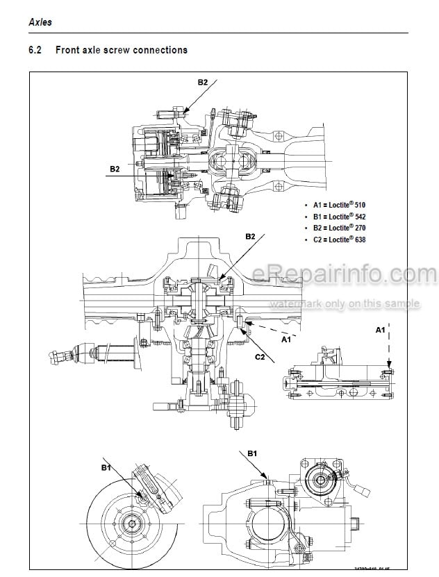 Photo 3 - Mustang ML48T Service Manual All Wheel Steer Loader