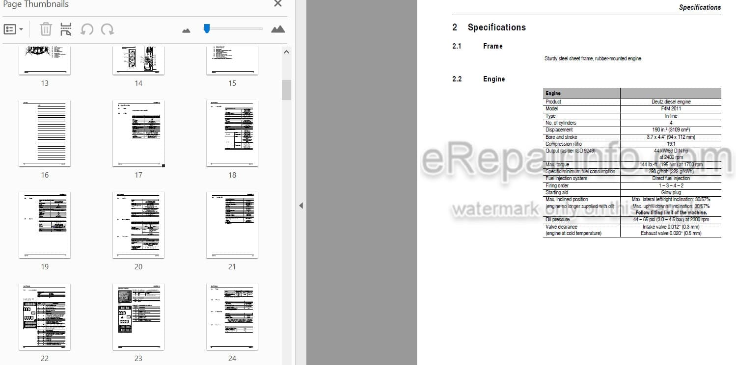 Photo 4 - Mustang ML48 Service Manual All Wheel Steer Loader