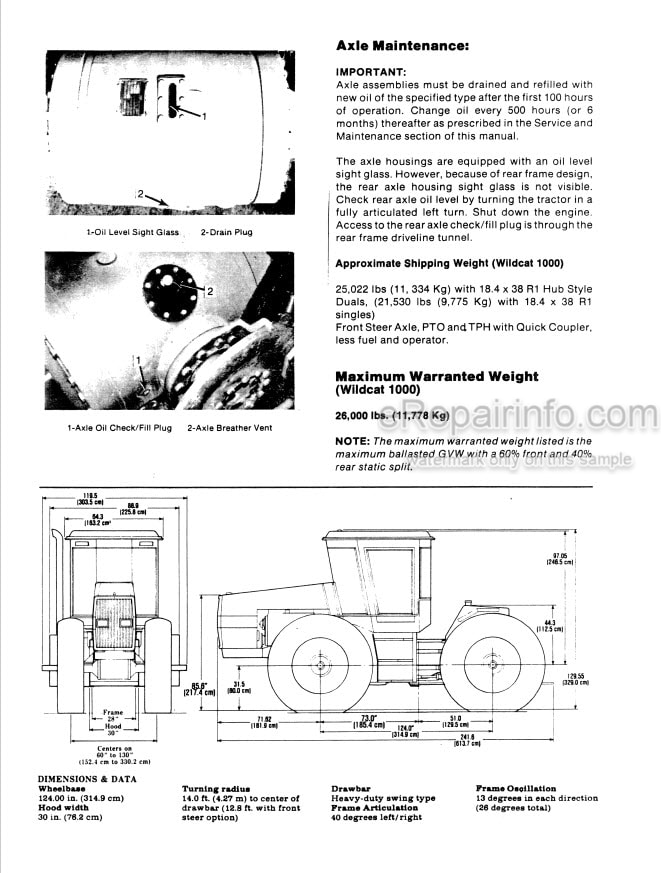 Photo 5 - Case IH 1000 Powershift Series Puma Wildcat Operation And Maintenance Manual Tractor