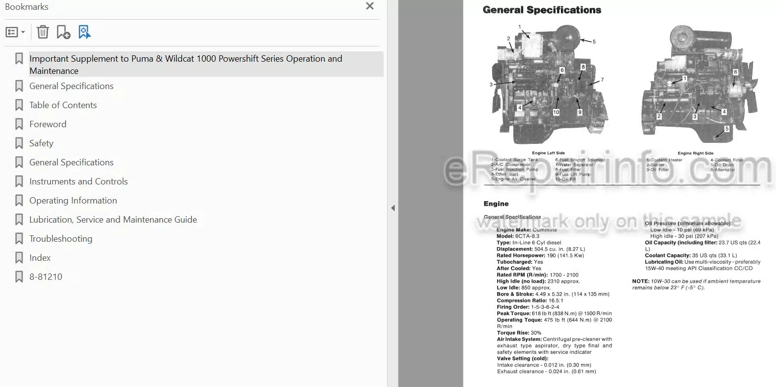 Photo 3 - Case IH 1000 Powershift Series Puma Wildcat Operation And Maintenance Manual Tractor