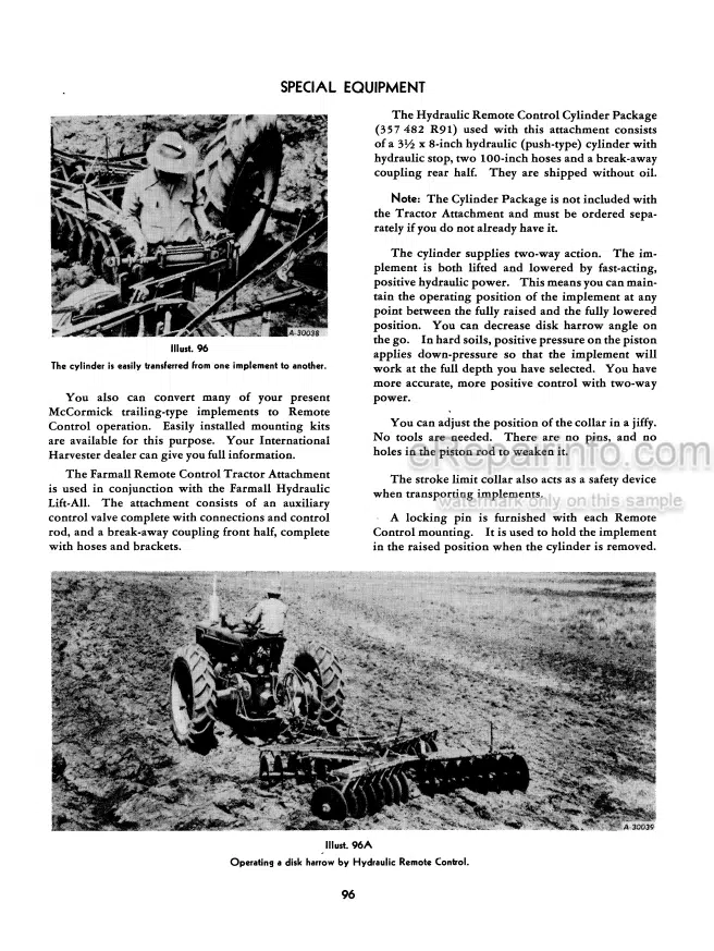 Photo 4 - Case IH Farmall Super MD MDV Operators Manual Tractor