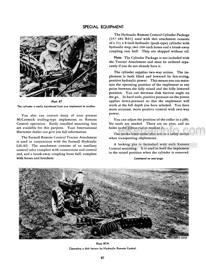 Photo 5 - Case IH Farmall Super M MV Operators Manual Tractor