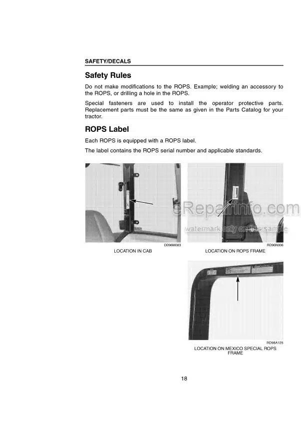 Photo 1 - Case IH MX100 MX110 MX120 MX135 Operators Manual Tractor JJA0108301- JJE0966253-