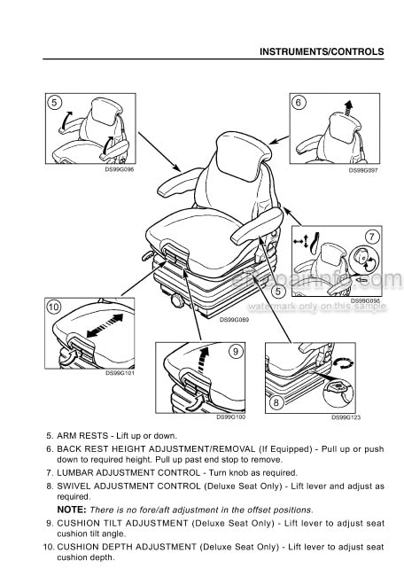 Photo 4 - Case IH MX80C MX90C MX100C Operators Manual Tractor