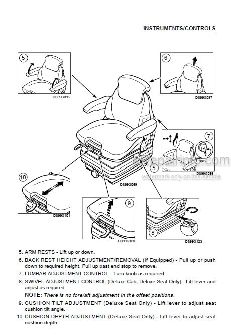 Photo 4 - Case IH MX80C MX90C MX100C Operators Manual Tractor JJE1053083-
