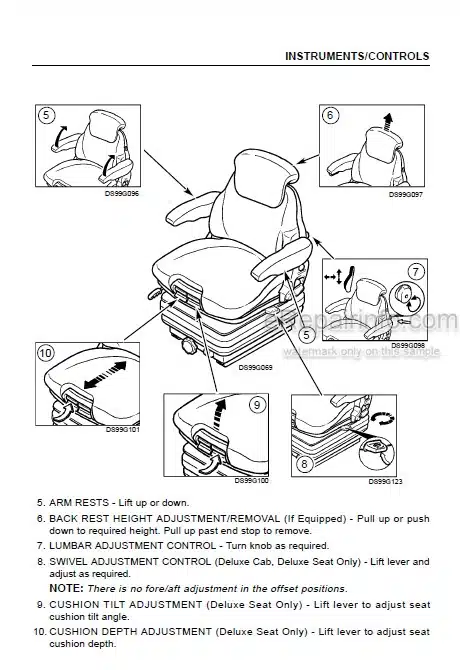 Photo 4 - Case IH MX80C MX90C MX100C Operators Manual Tractor JJE1053083-