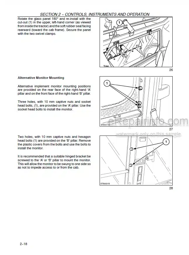 Photo 7 - Case IH MX100 MX110 MX120 MX135 Operators Manual Tractor JJA0108301- JJE0966253-