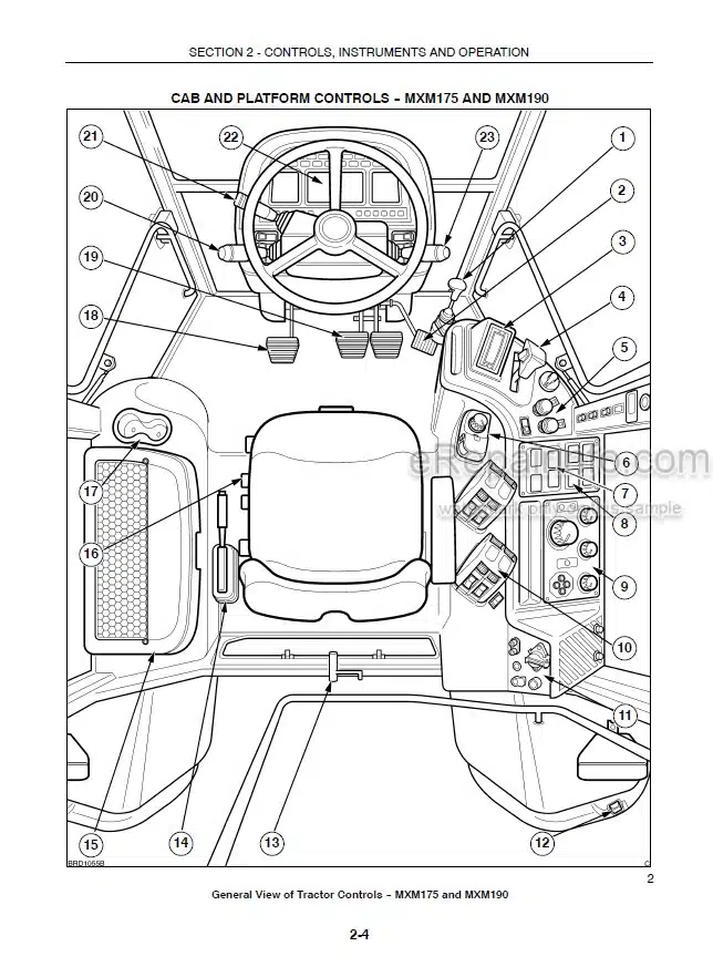 Photo 4 - Case IH MXM120 MXM130 MXM140 MXM155 MXM175 MXM190 2006 Production Operators Manual Tractor