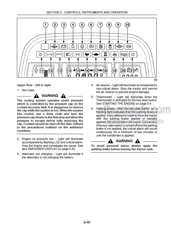 Photo 3 - Case IH MXM120 MXM130 MXM140 MXM155 MXM175 MXM190 2006 Production Operators Manual Tractor