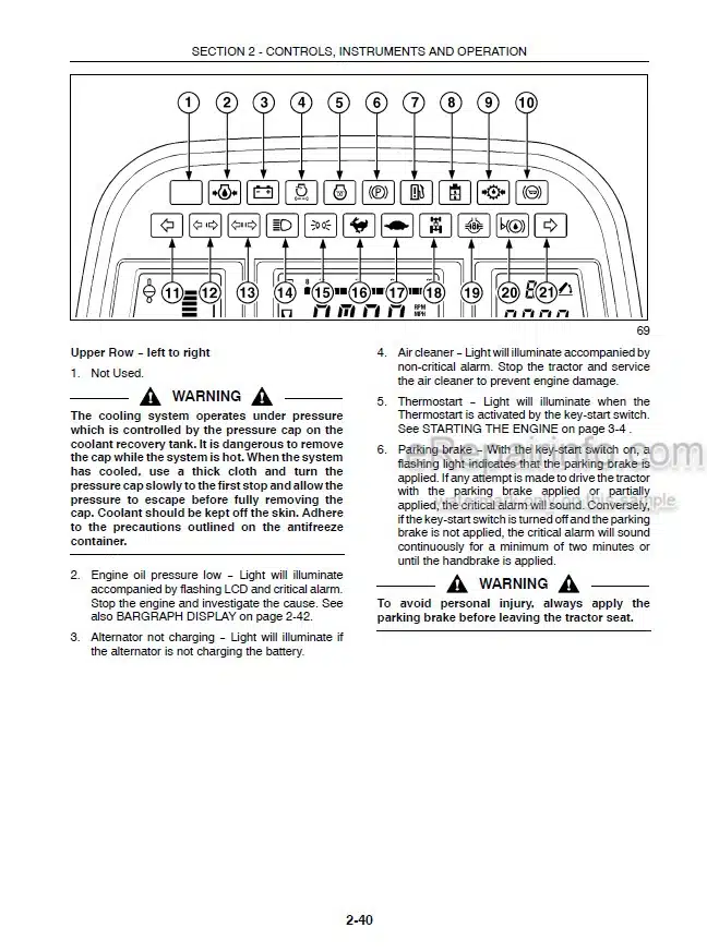 Photo 3 - Case IH MXM120 MXM130 MXM140 MXM155 MXM175 MXM190 2006 Production Operators Manual Tractor