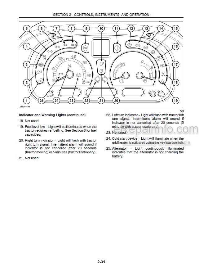 Photo 3 - Case IH MXU115 MXU130 Operators Manual Tractor