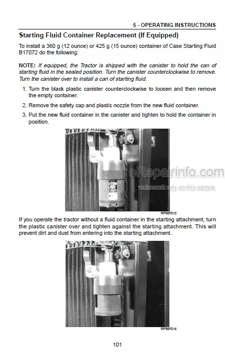 Photo 4 - Case IH Magnum MX180 MX200 MX220 MX240 MX270 Operators Manual Tractor