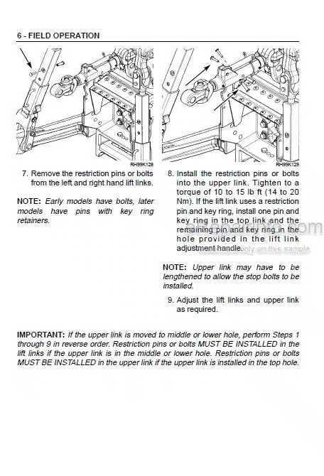 Photo 5 - Case IH Magnum MX180 MX200 MX220 MX240 MX270 Operators Manual Tractor
