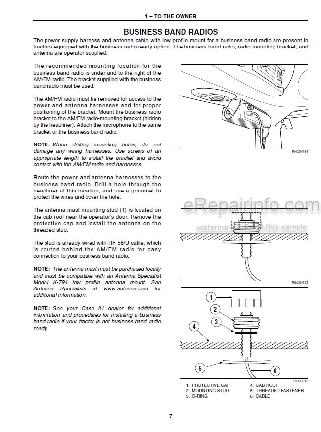 Photo 7 - Case IH Magnum MX180 MX200 MX220 MX240 MX270 Operators Manual Tractor
