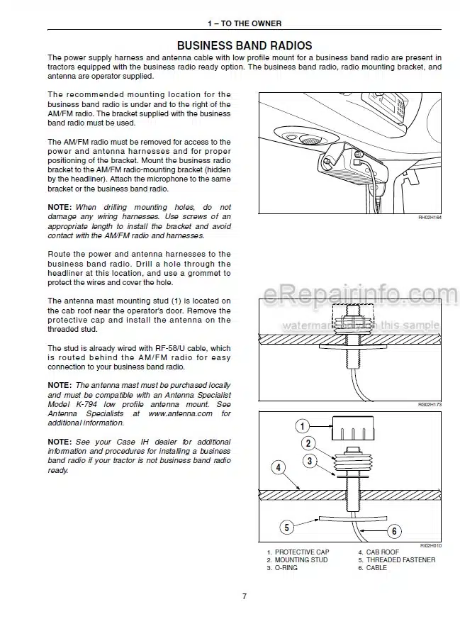 Photo 3 - Case IH Magnum MX210 MX230 MX255 MX285 Operators Manual Tractor