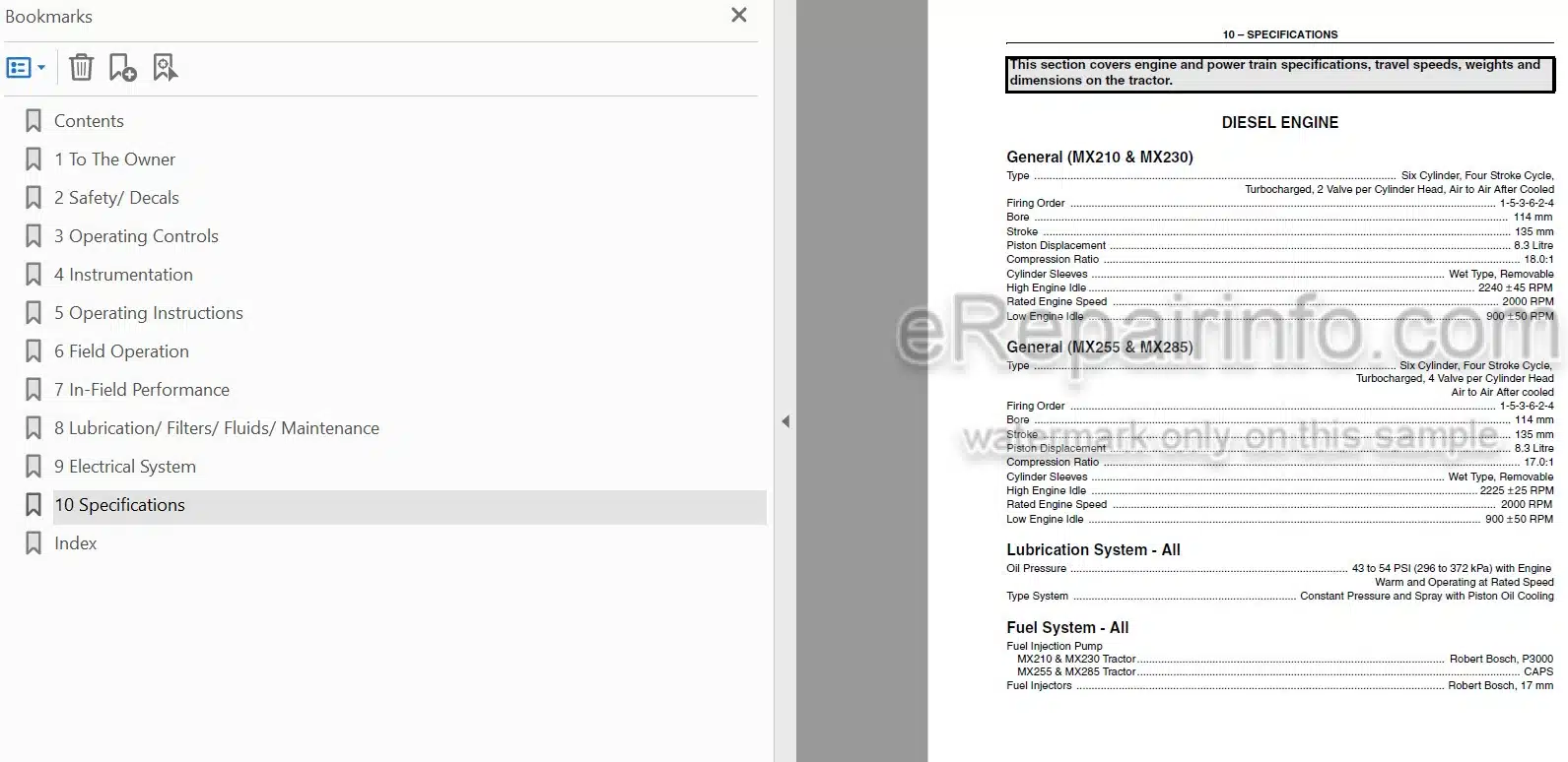 Photo 4 - Case IH Magnum MX210 MX230 MX255 MX285 Operators Manual Tractor