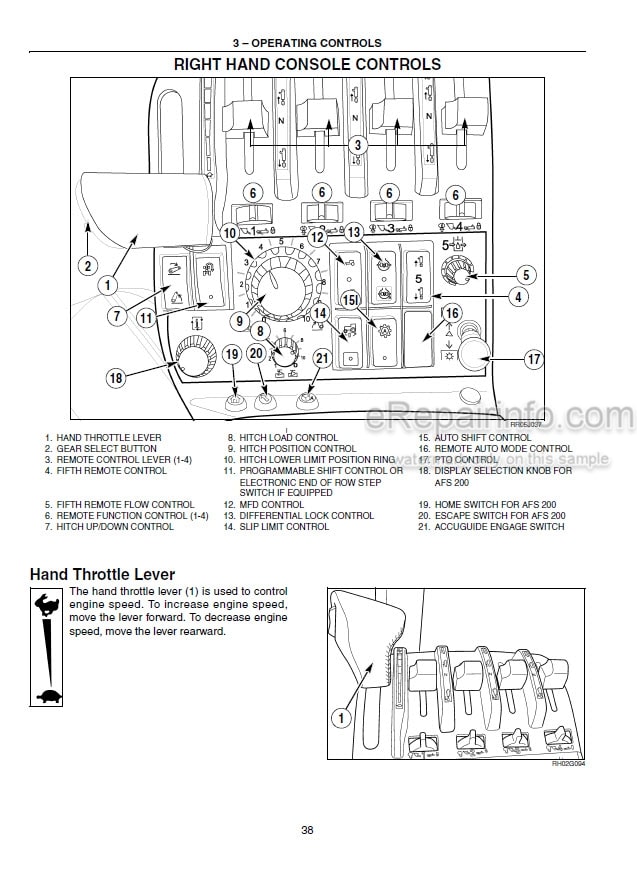 Photo 5 - Case IH Magnum MX215 MX245 MX275 MX305 Operators Manual Tractor